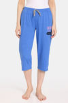 Rosaline Rural Charm Knit Cotton Capri (Pack of 2) - Red Blue — thumbnail 2